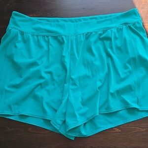 D&Co. Beach Teal Turquoise Swim Shorts Bottoms Size 20W